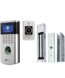Access Control Kit: LF100, Supports 1,500 Users, Includes Mag Lock, Exit Button, and ID Cards